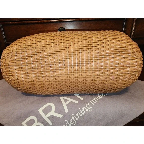 Brahmin Woven Leather Shoulder Bag, Large,  Used But Great Condition! - Picture 3 of 6